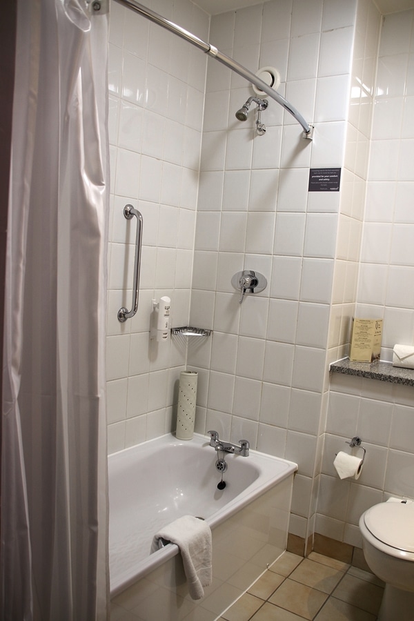 A hotel bathroom