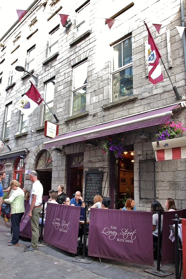 the exterior of The Quay Street Kitchen restaurant