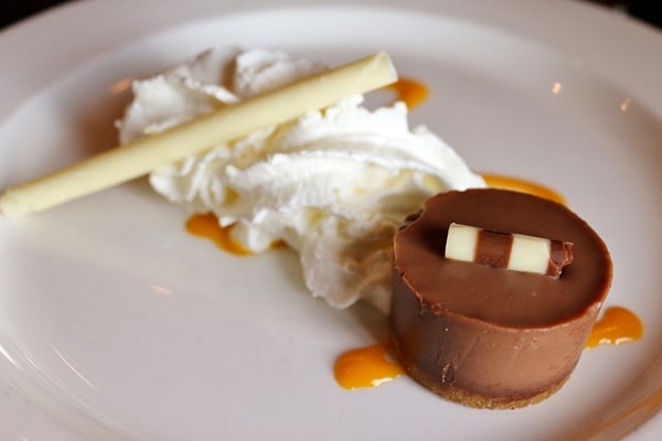 a chocolate dessert on a plate