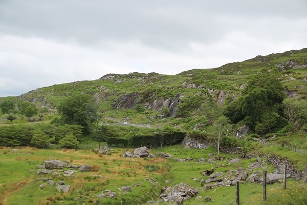 a rocky hillside