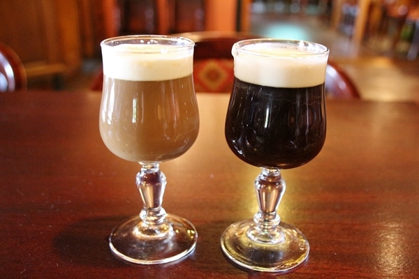 a Bailey\'s coffee and an Irish coffee