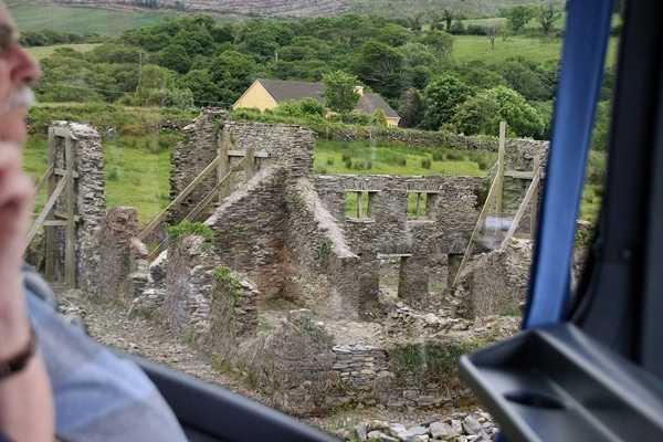 the ruins of a stone building