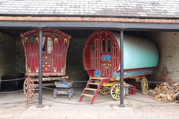 old colorful carriages