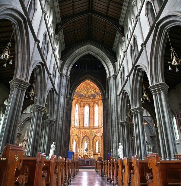 interior of a large church