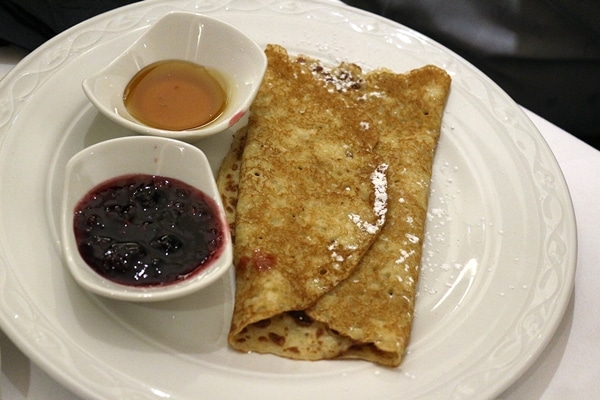 a crepe on a plate