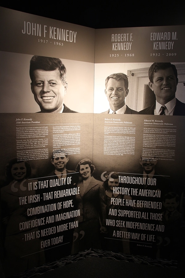 photos of the Kennedys with text about them