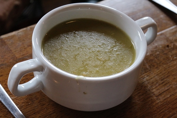 A cup of soup