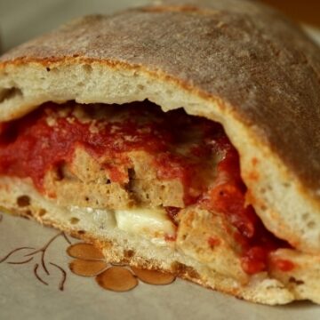 Meatball calzone