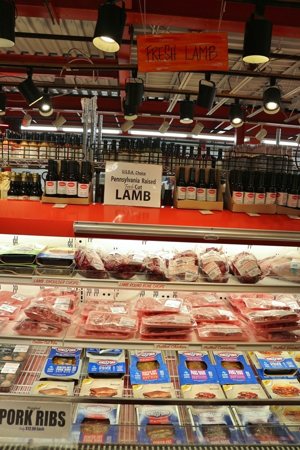 A display of meats for sale in a store