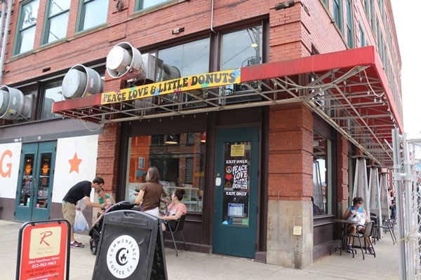 exterior of a donut shop