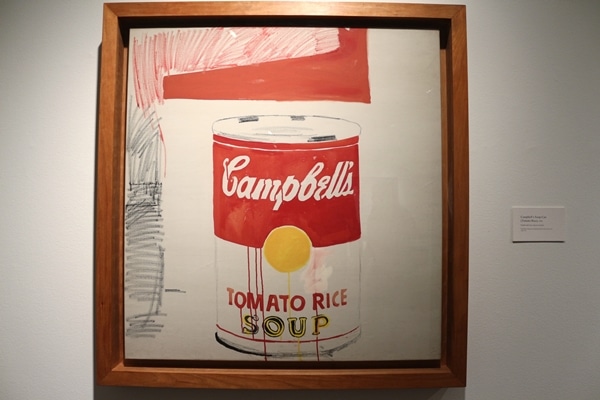 a Campbell\'s Soup Can painting