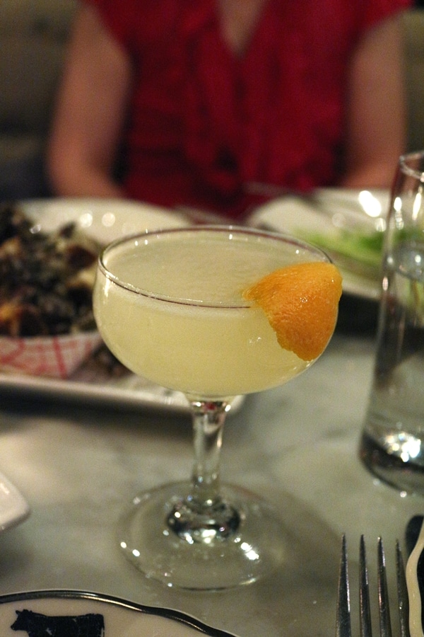 A close up of a cocktail