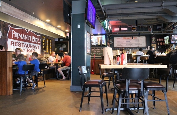 interior of Primanti Brothers restaurant