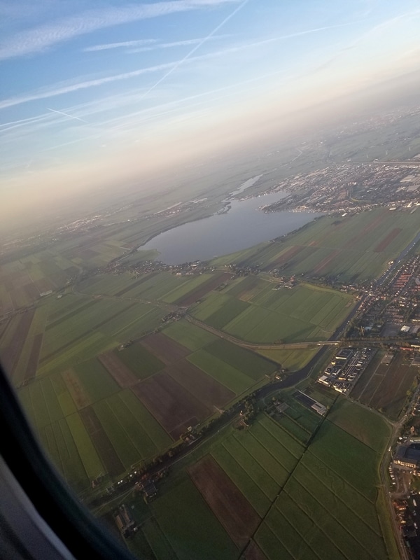 view out an airplane window