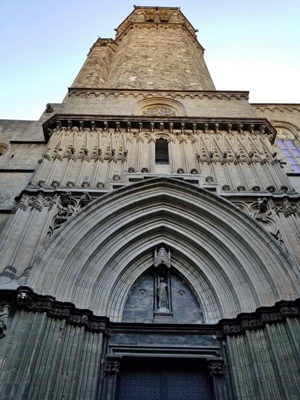 A large stone building