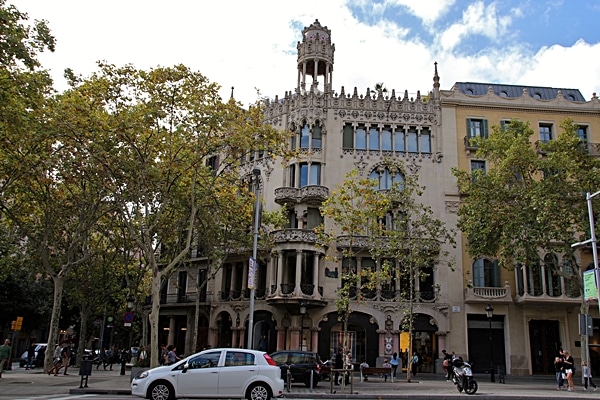 A large building from across the street