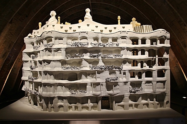 a model of Casa Milà