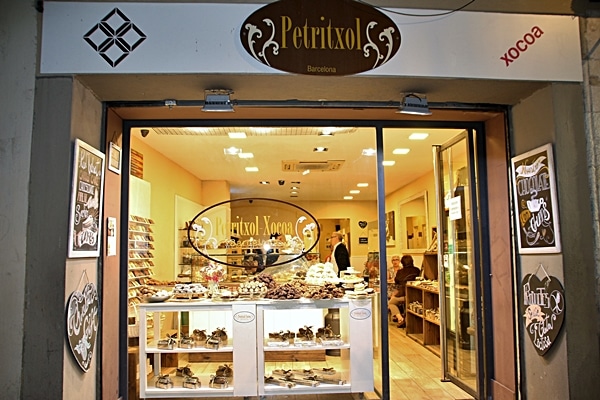 exterior of a chocolate shop