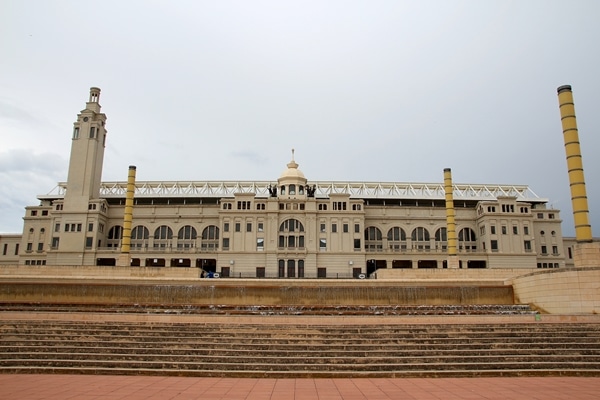 exterior of the Barcelona Olympic stadium