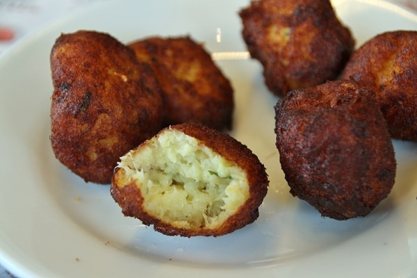 A plate of fried fritters
