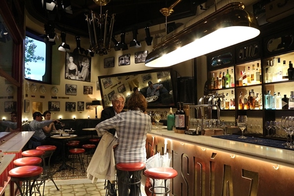 interior of a small and cozy restaurant