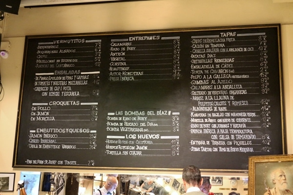 chalkboard restaurant menu