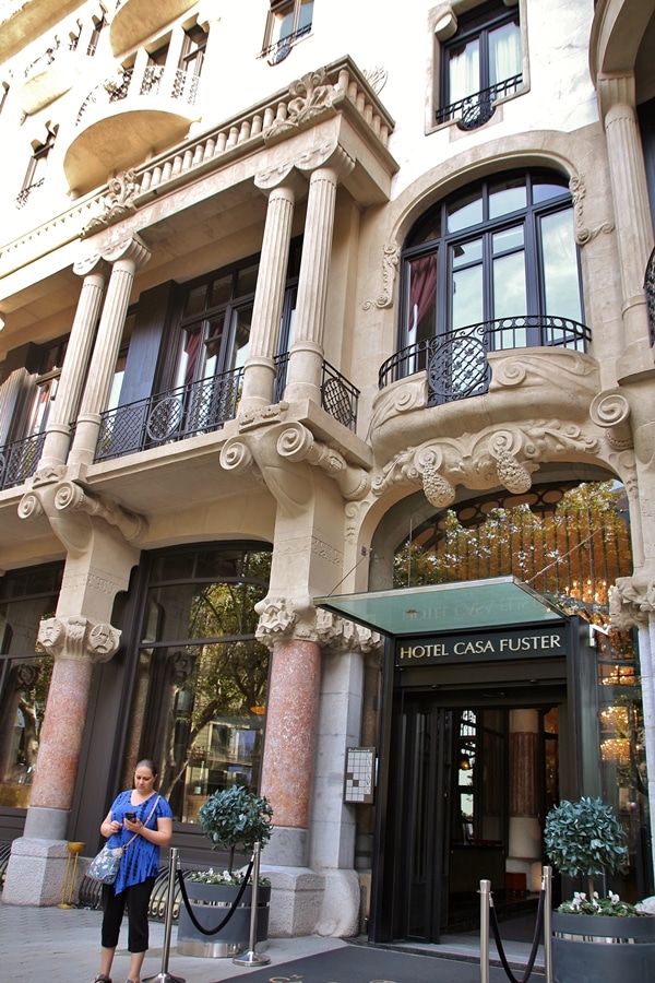 exterior of a Barcelona hotel