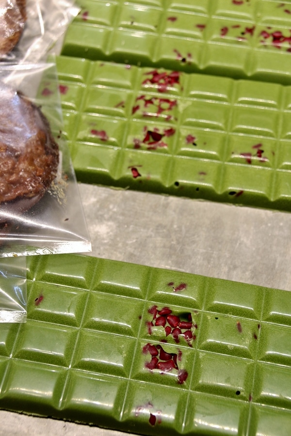 bars of green chocolate