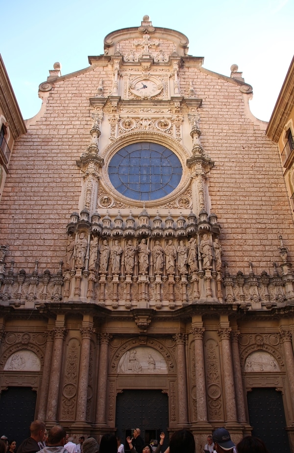 the facade of a monastery