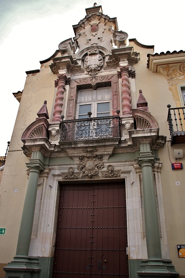 a building with ornate carvings on its facade