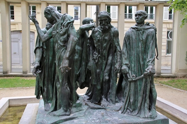 The Burghers of Calais sculptures at the Rodin Museum