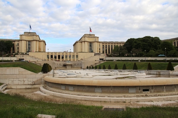 gardens in front of a large building