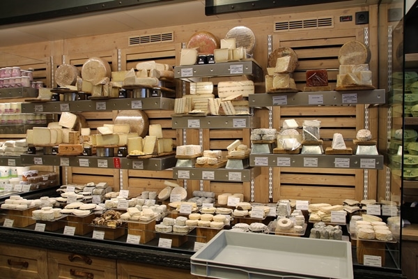 interior of a cheese shop