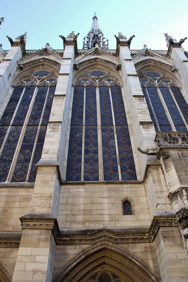 tall church windows from the outside