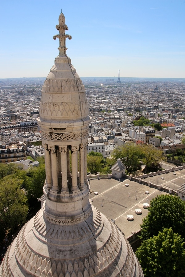 view of Paris from up above