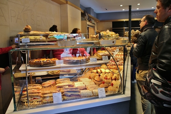 interior of a French bakery