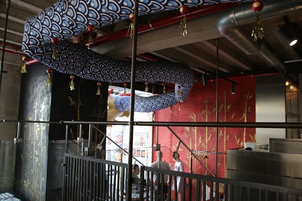 the interior of a restaurant