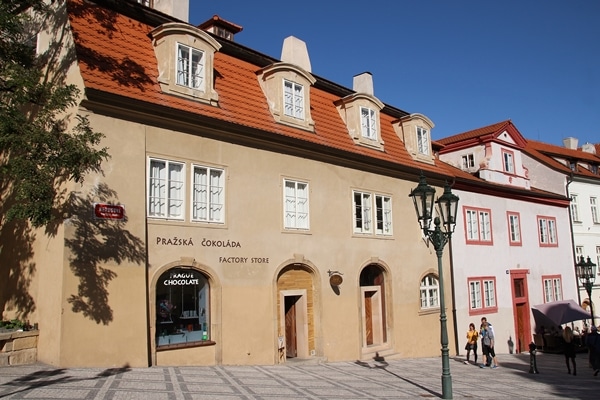 A store in a stone building