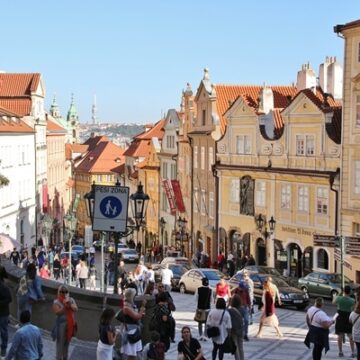 Nerudova Street in Prague