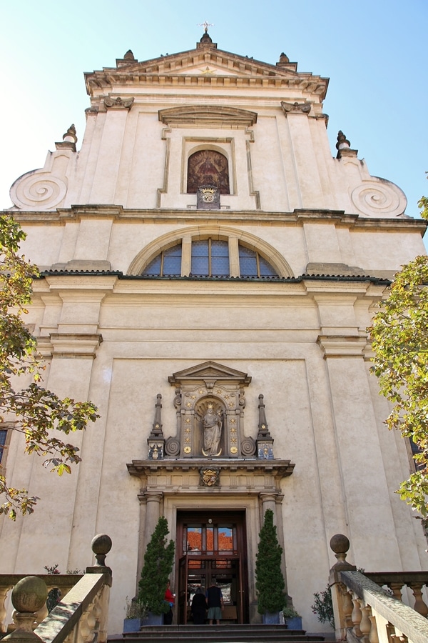 A large stone church