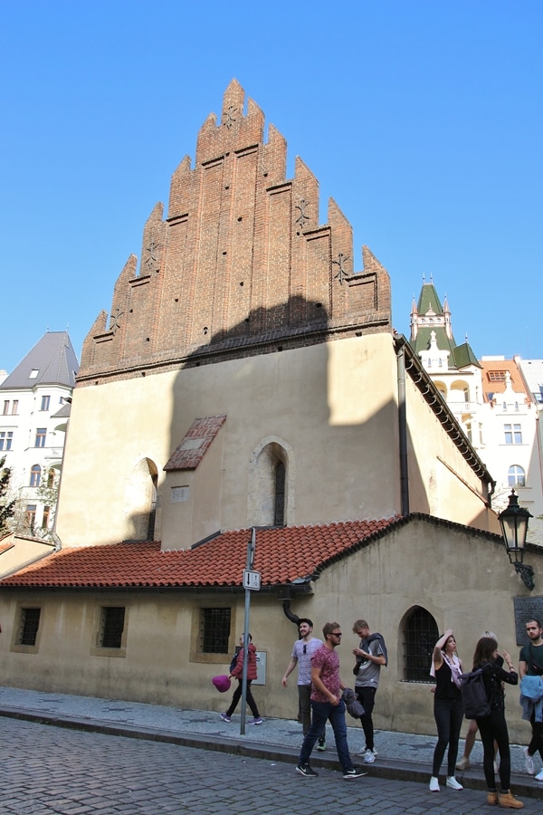 a Jewish temple in a city