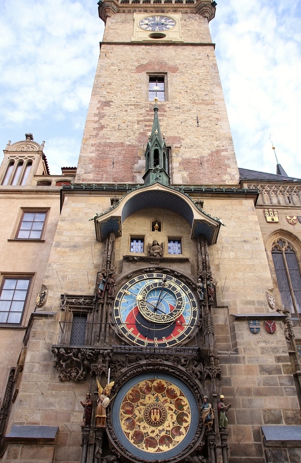 view of the Prague Astronomical Clock Tower