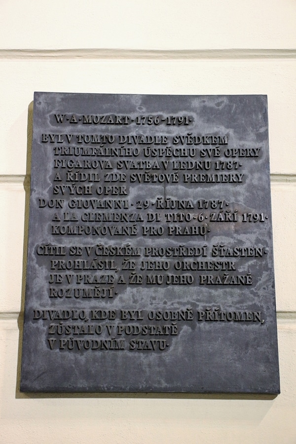 A plaque on a wall