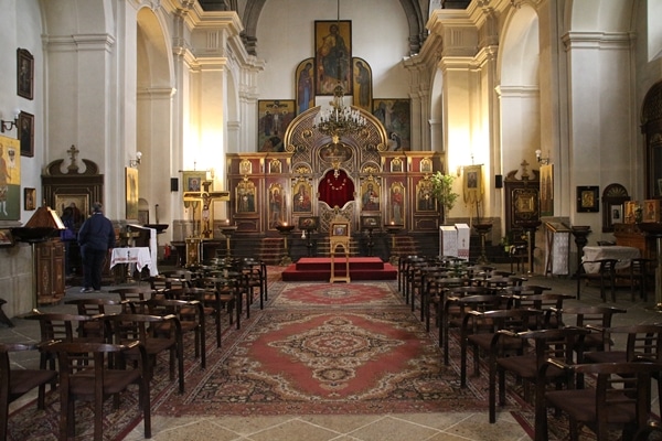 inside of a church