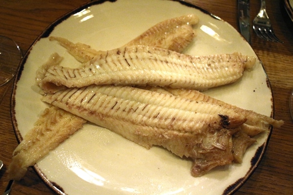 fish fillets on a round plate