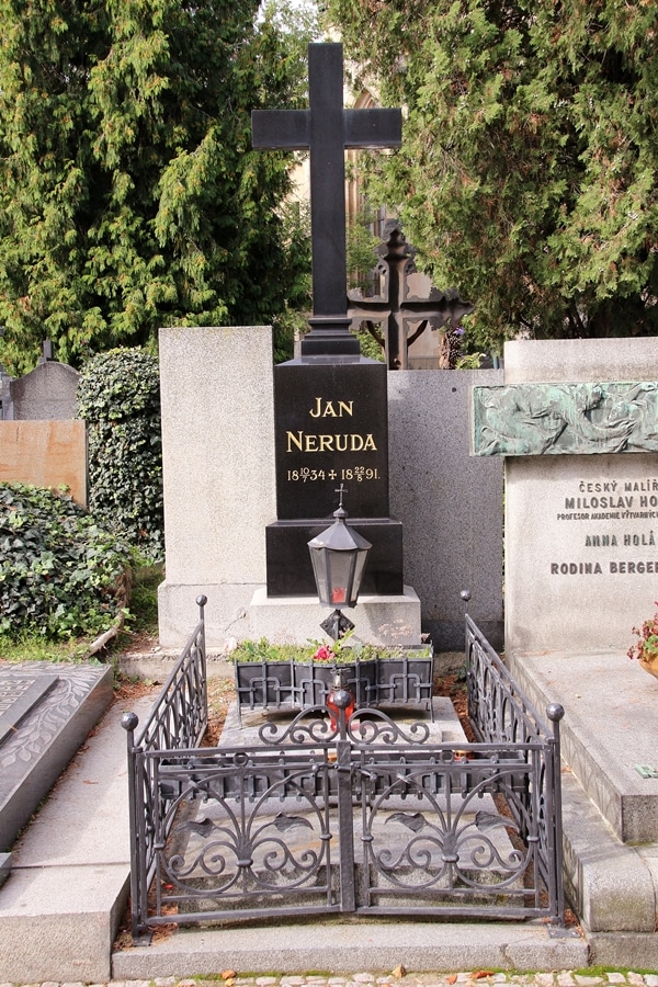 Jan Neruda\'s grave in Prague