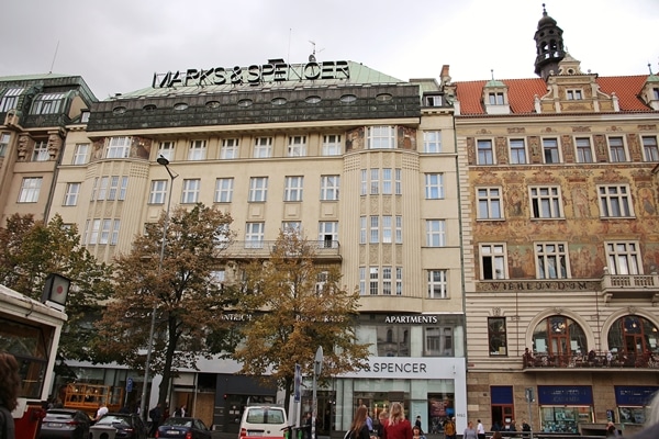 A large building in Prague