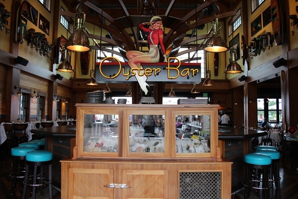 an oyster bar in a restaurant