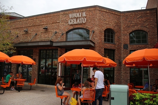 exterior of Vivoli Gelato at Disney Springs