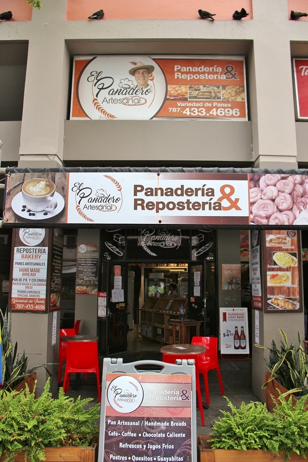 exterior of a Puerto Rican bakery